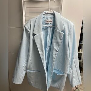 Light Blue Steve Madden Oversized Blazer